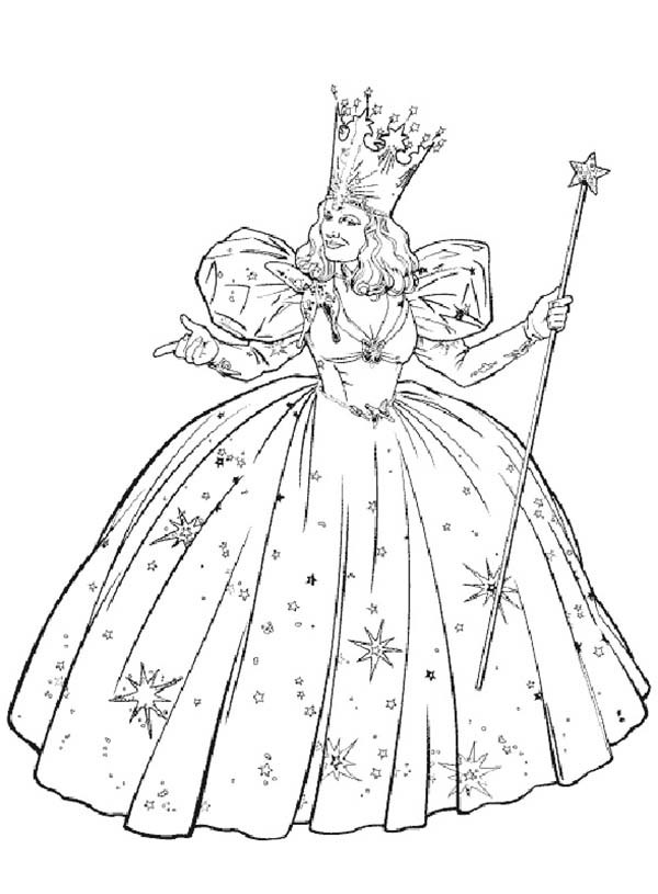 Glinda From The Wizard Of Oz Coloring Page 600x815 Glinda From The Wizard Of Oz Coloring Page