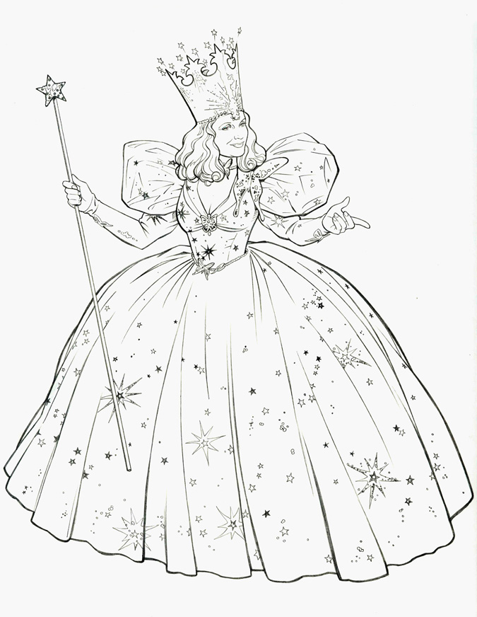 Witch Coloring Pages Glinda The Good Witch Coloring Pages Kids 675x872 Witch Coloring Pages Glinda The Good Witch Coloring Pages Kids