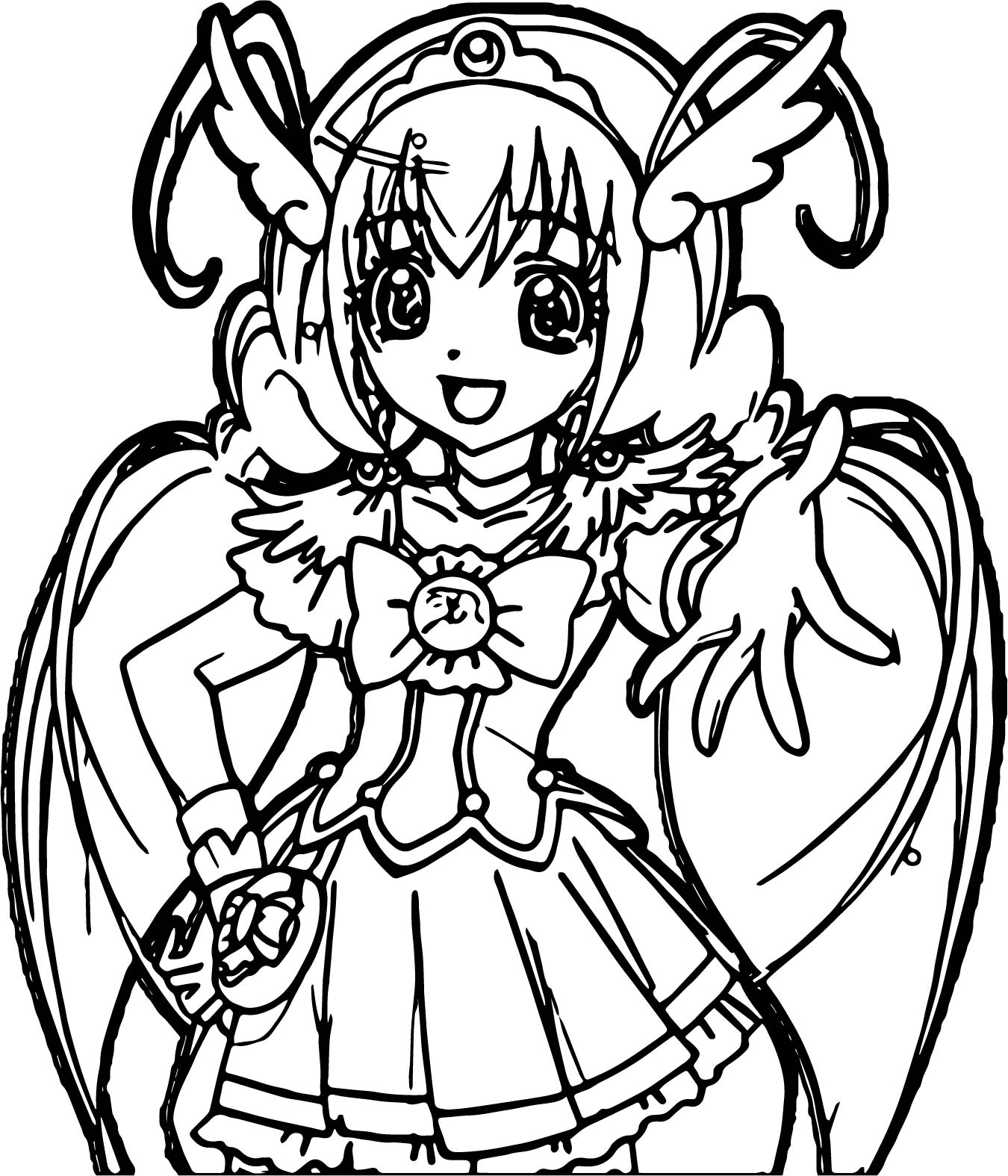 1350x1575 Glitter Force Peace Time Coloring Page Wecoloringpage