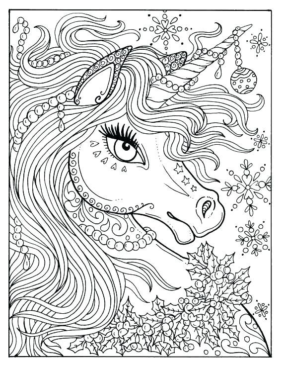 570x738 Unicorns To Color