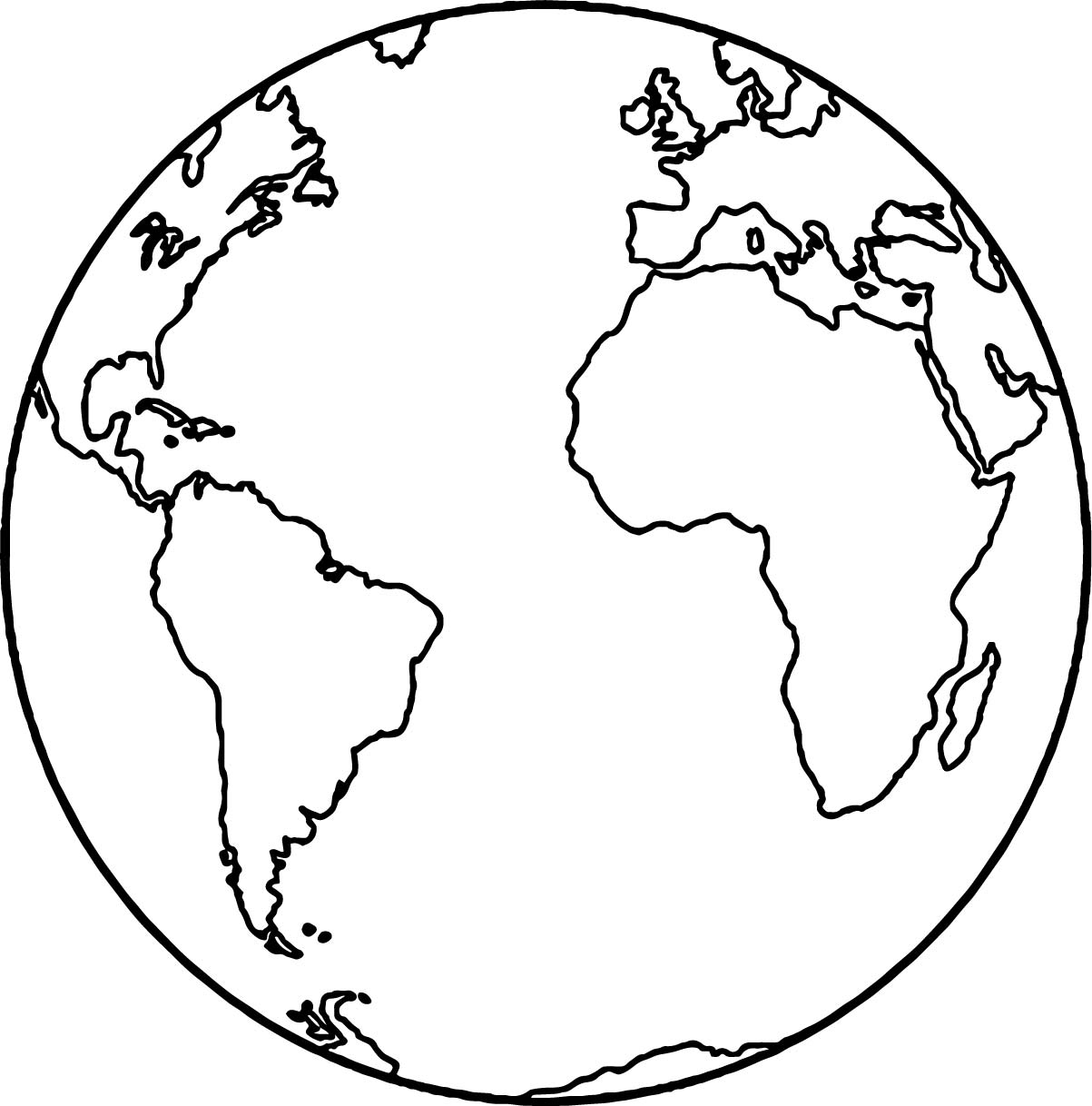 1203x1218 Globe Coloring Page Childlife Me