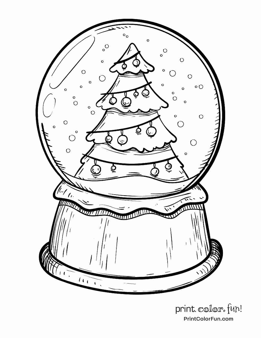 1020x1320 Snow Globes Coloring Pages Olegratiy