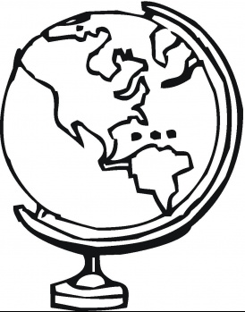 274x349 Globe Coloring Pages Clipart Panda