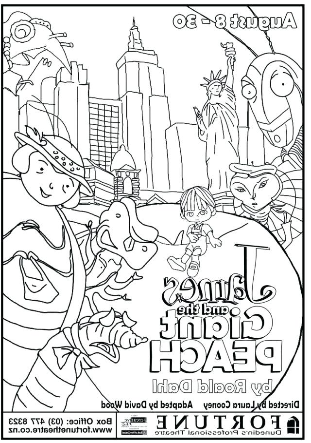 James And The Giant Peach Coloring Pages And The Giant Peach 640x909 James And The Giant Peach Coloring Pages And The Giant Peach