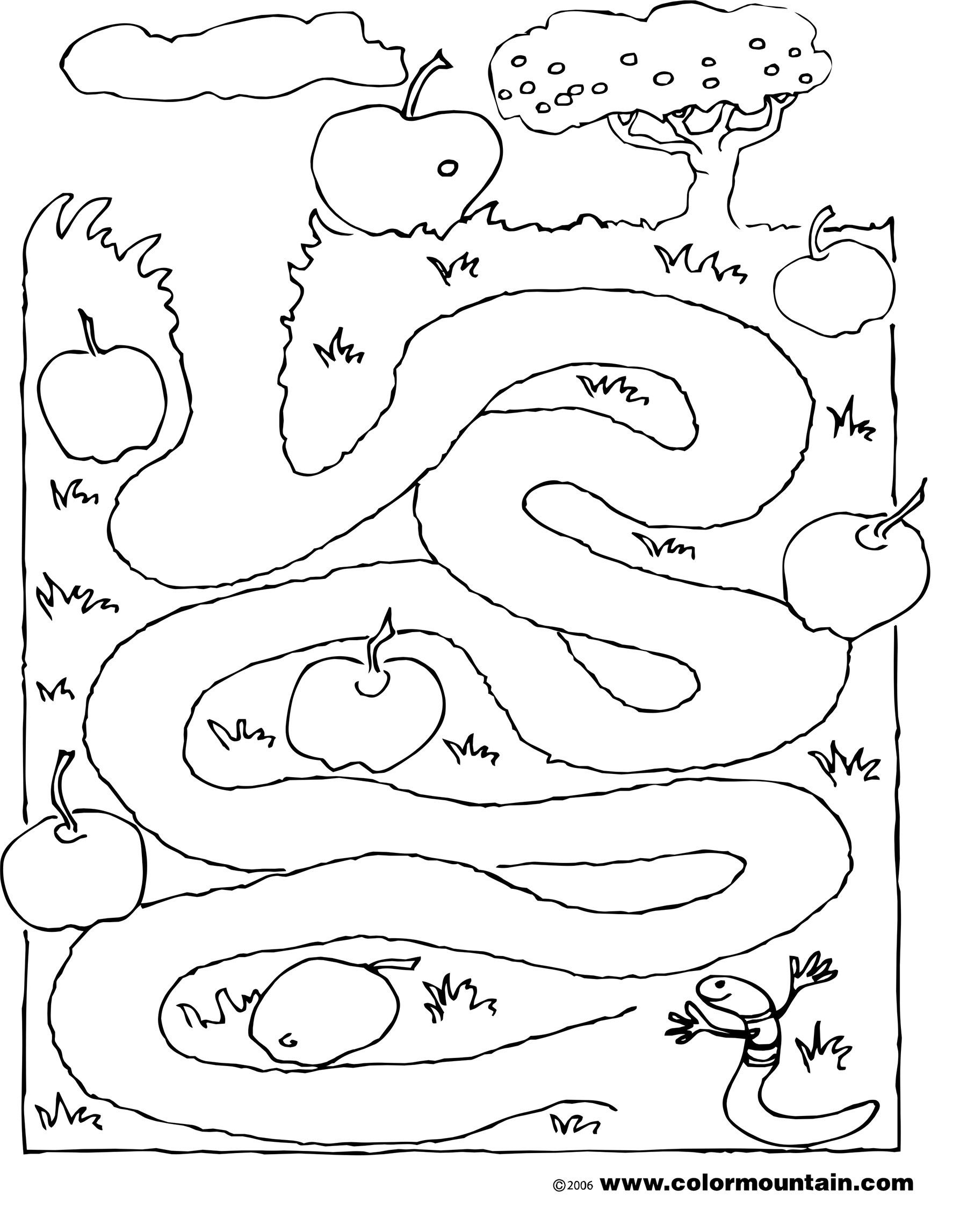 Worm Maze Coloring Page Create A Printout Activity Of Pages Within 1800x2294 Worm Maze Coloring Page Create A Printout Activity Of Pages Within