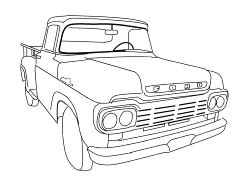 Ford Trucks Coloring Pages Download And Print For Free 850x648 Ford Trucks Coloring Pages Download And Print For Free