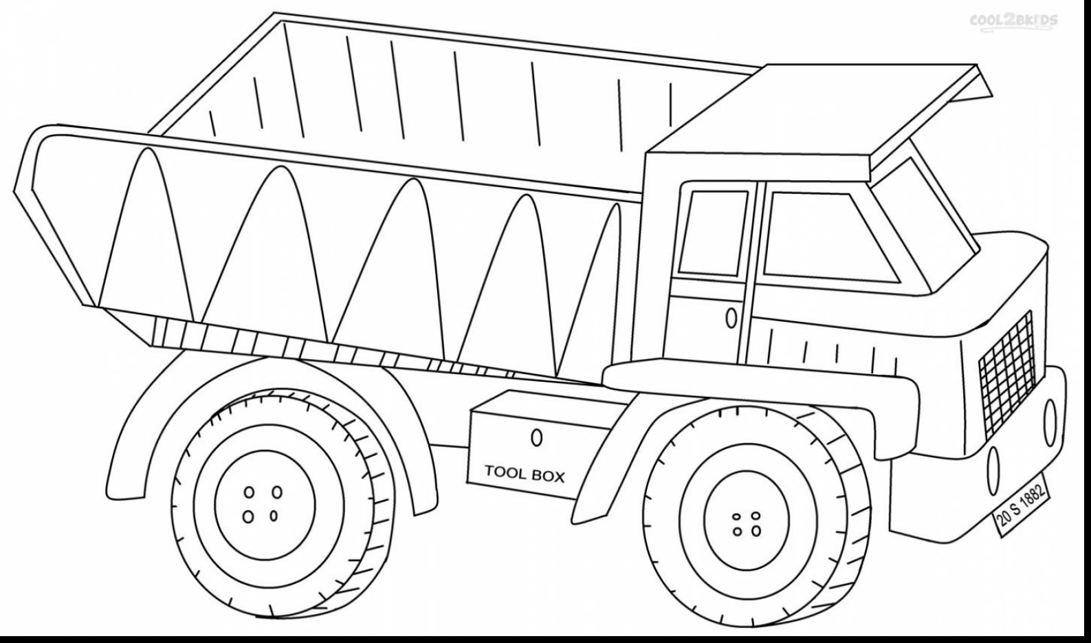 Superb Dump Truck Coloring Pages Printable With Semi Inside 1587x935 Superb Dump Truck Coloring Pages Printable With Semi Inside