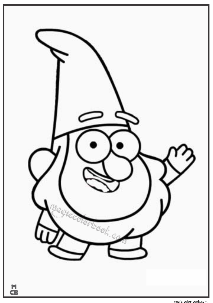 Gnome Coloring Pages