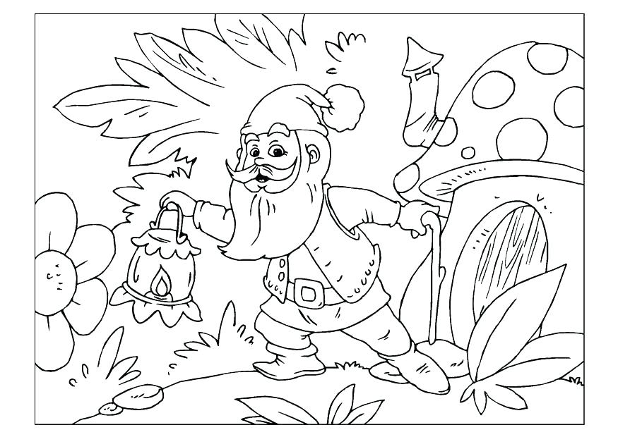 875x620 Gnome Coloring Pages Gnome Coloring Pages Coloring Pages Gnome