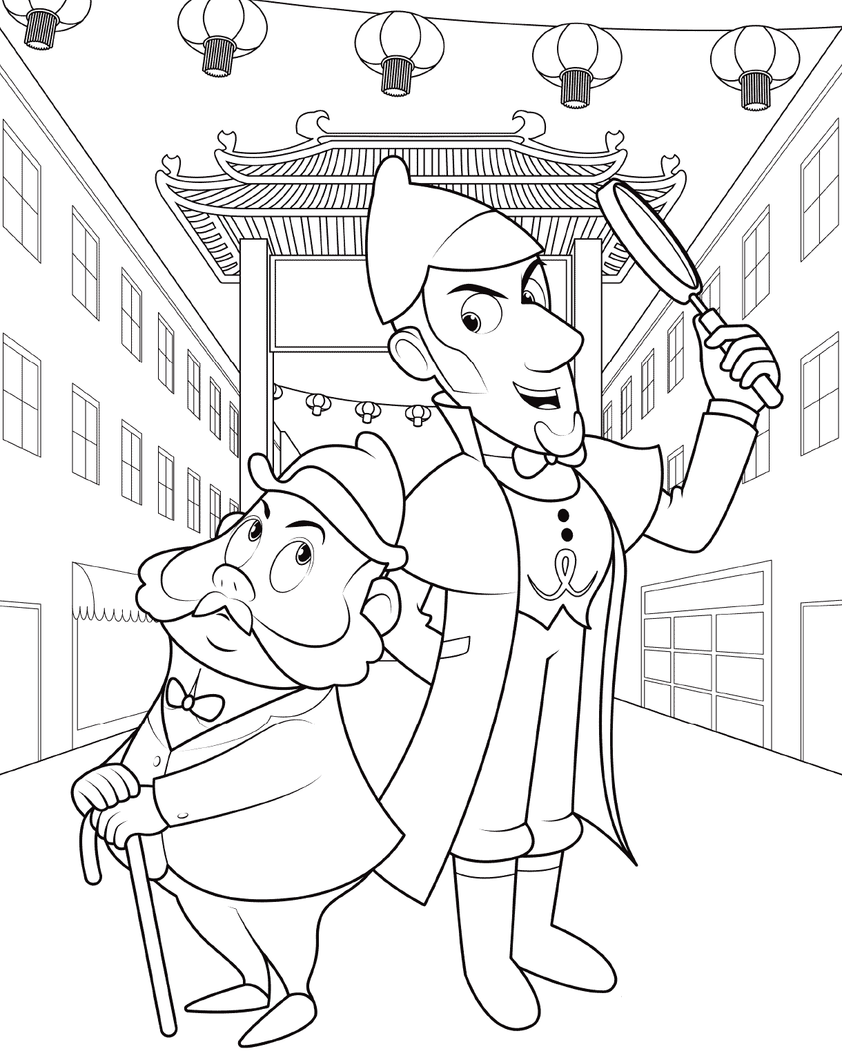 1220x1532 Free Printable Sherlock Gnomes Coloring Pages
