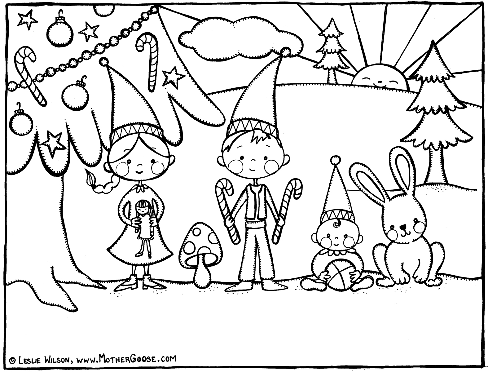 Gnome Coloring Pages Printable