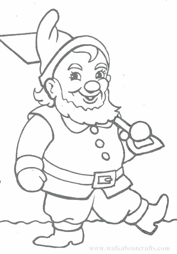 587x841 Gnome Coloring Pages Gnome Ladder Coloring Pages Images About