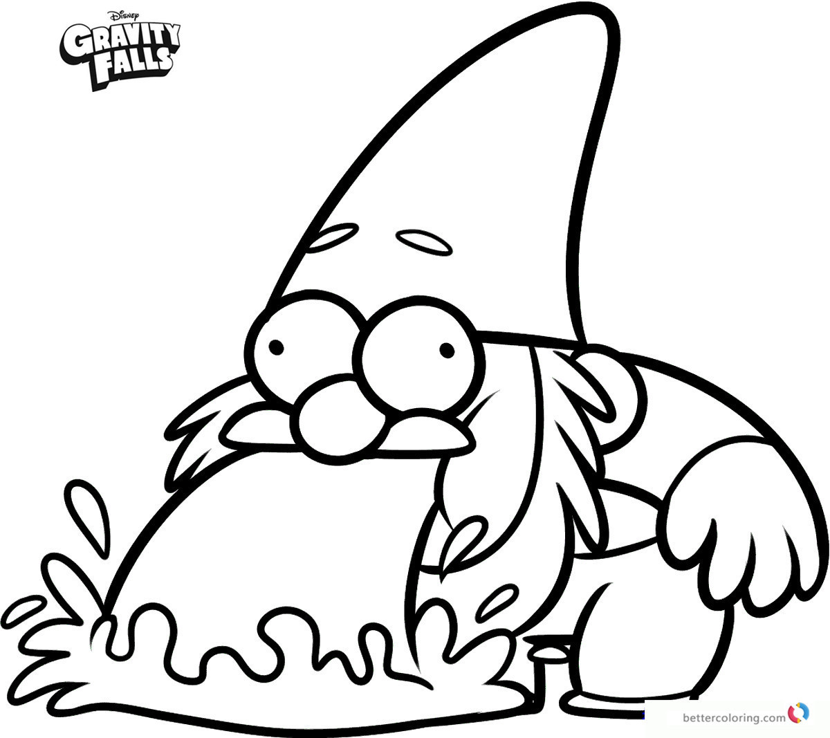 1200x1067 Gravity Falls Coloring Pages Print And Color Com Endearing