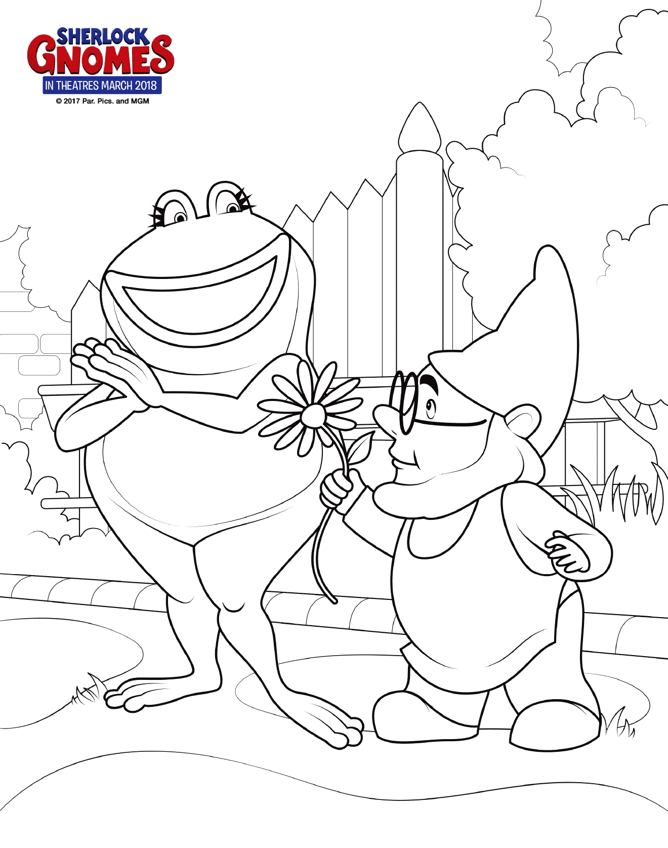 1320x1675 Free Printable Sherlock Gnomes Coloring Pages