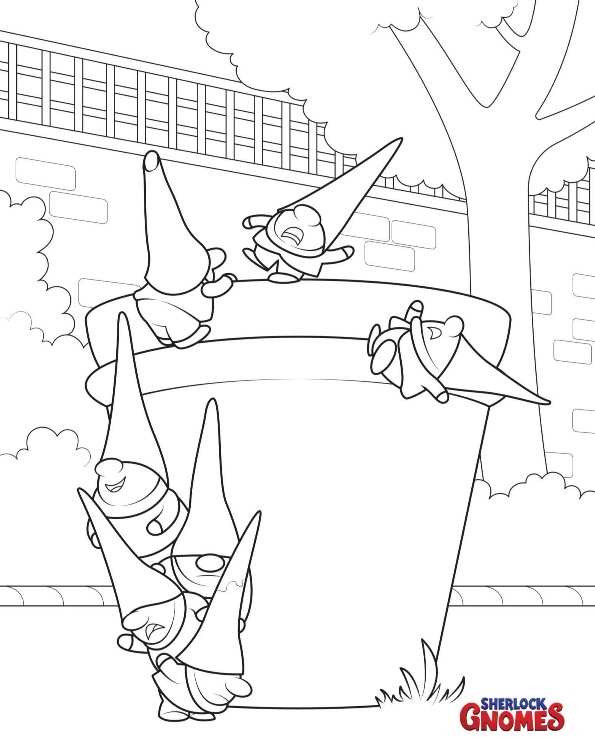 595x752 Kids N 8 Coloring Pages Of Sherlock Gnomes