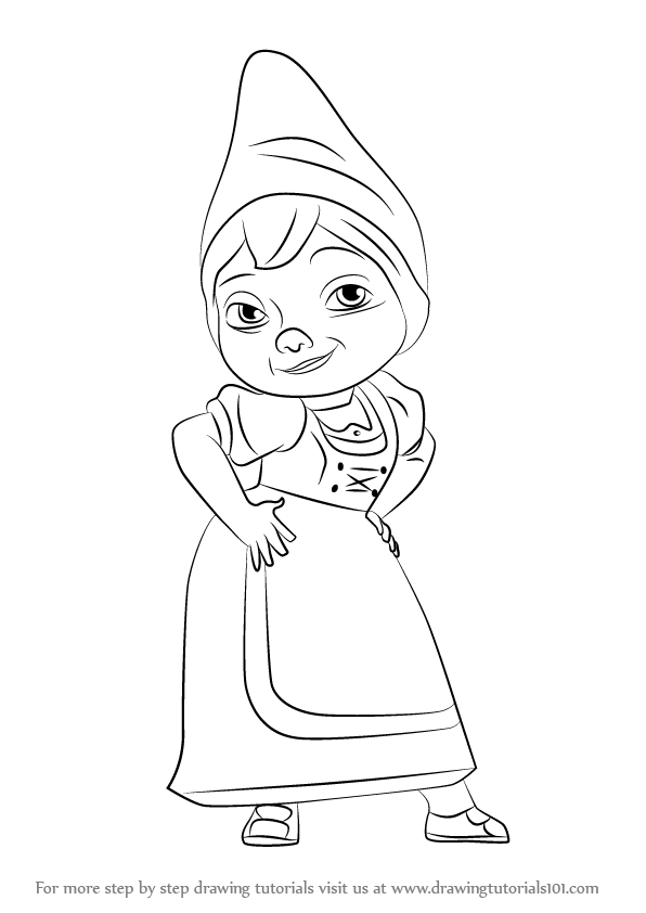 596x842 Learn How To Draw Juliet From Gnomeo Amp Juliet (Gnomeo Amp Juliet