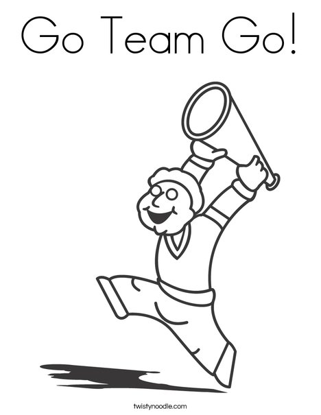 468x605 Go Team Go Coloring Page