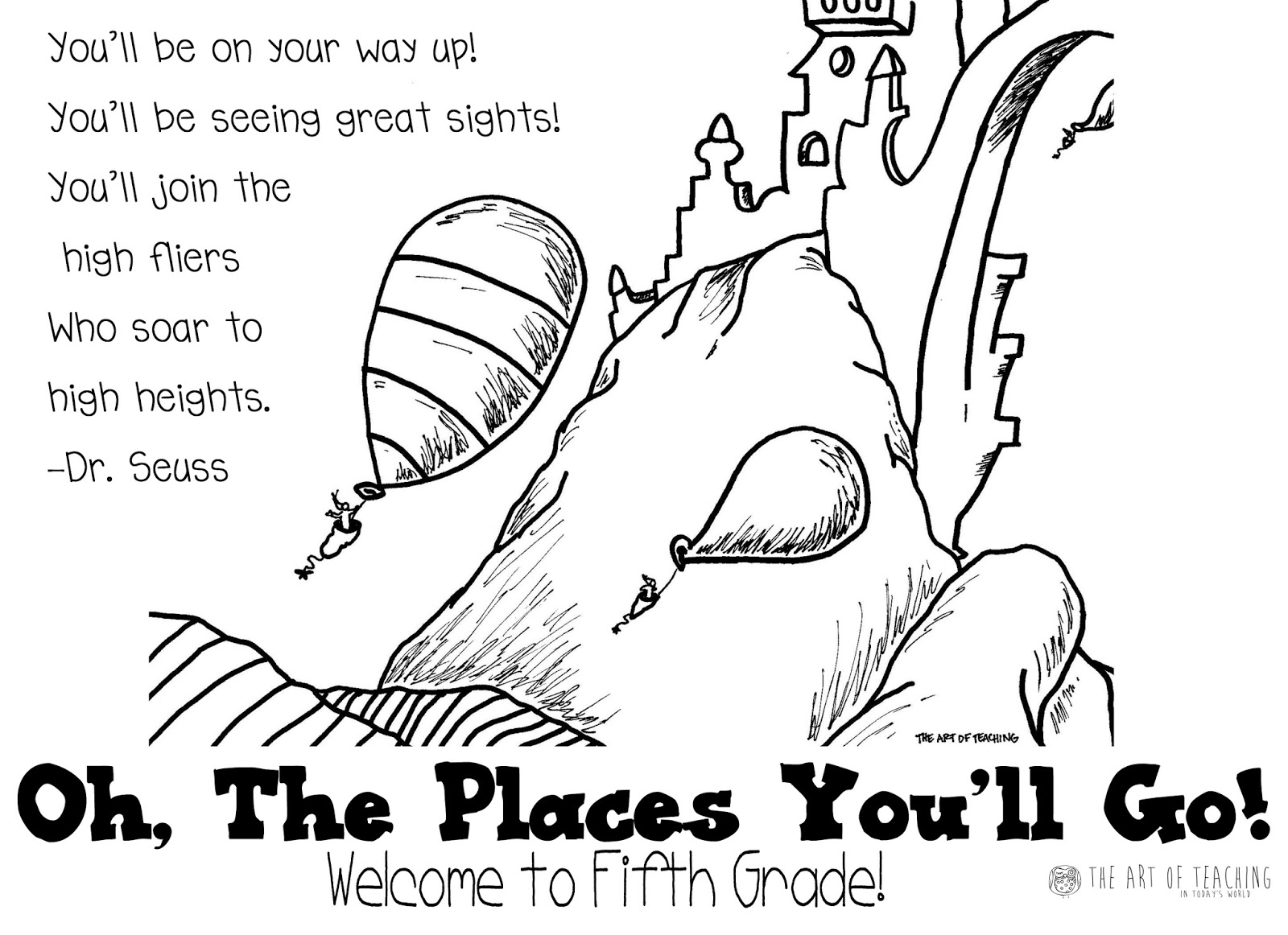 1600x1162 Oh The Places You Ll Go Worksheets 2 In Dr Seuss Coloring Pages