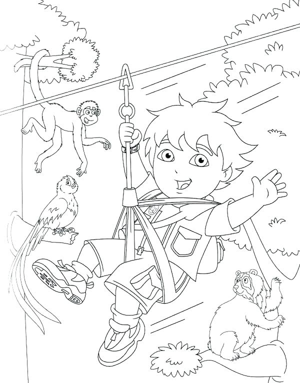 Go Diego Go Pictures To Color Go Coloring Pages Swings 600x766 Go Diego Go Pictures To Color Go Coloring Pages Swings