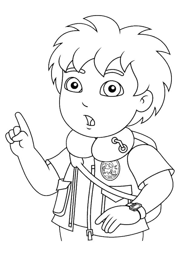 Go Diego Printable Coloring Pages 595x842 Go Diego Printable Coloring Pages