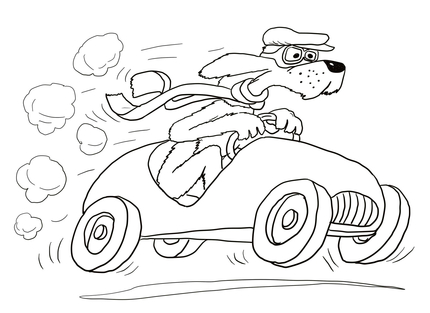 430x313 Go, Dog. Go! Coloring Page Coloring Pages Dog