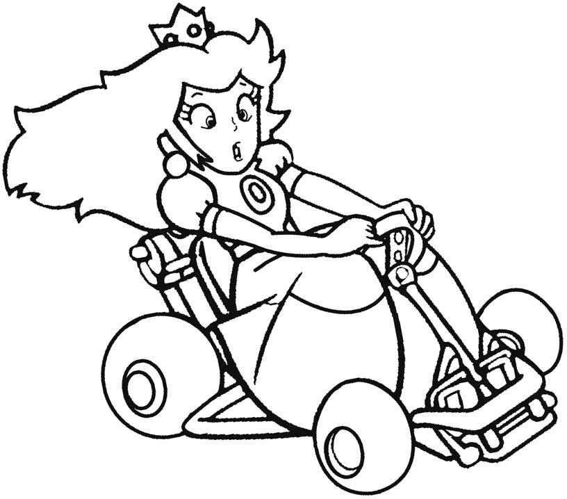 816x718 Mario Kart Coloring Pages Mario Kart, Journaling And Scrapbook
