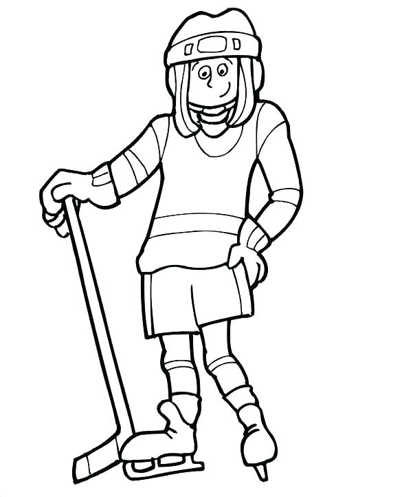 Hockey Coloring Page 585x722 Hockey Coloring Page