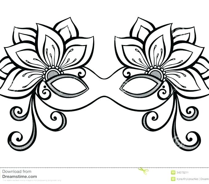 678x600 Mask Coloring Pages Extraordinary Mask Coloring Pages On Coloring