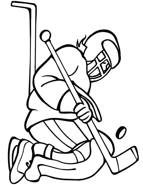 Hockey Coloring Pages 610x788 Hockey Coloring Pages