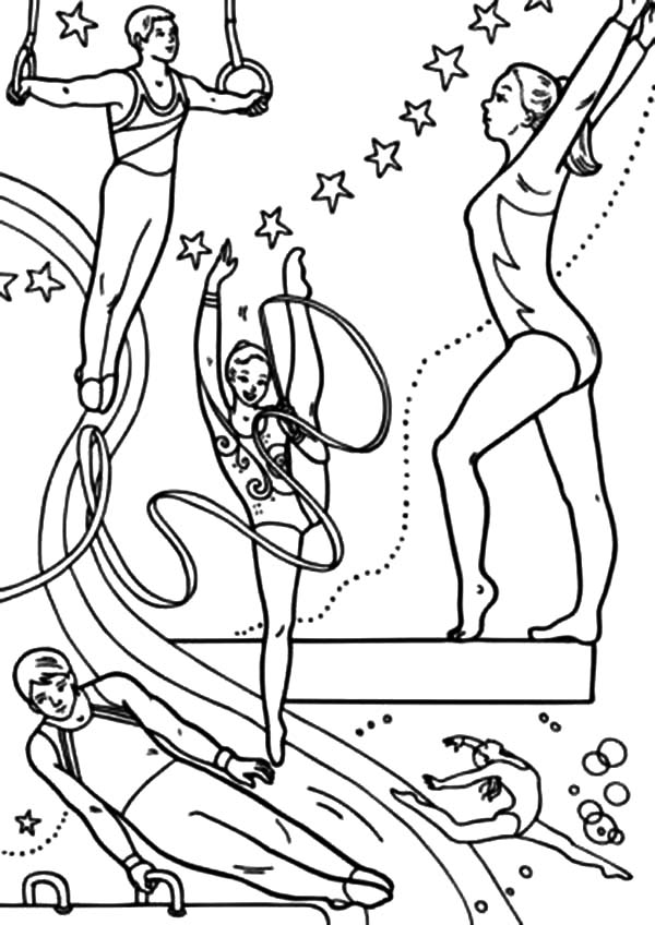Printable Gymnastics Coloring Pages Many Interesting Cliparts 600x848 Printable Gymnastics Coloring Pages Many Interesting Cliparts