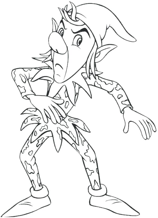 600x829 Sly The Mischievous Goblin From Noddy Coloring Pages Also Noddy