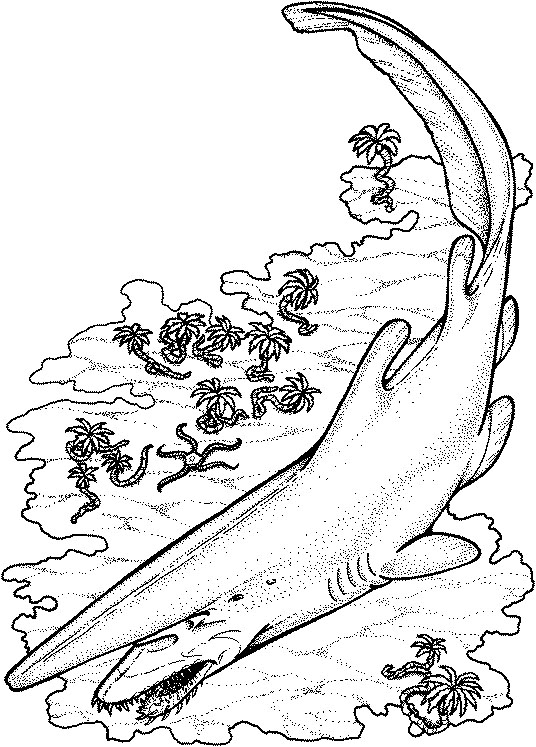 536x747 Goblin Shark Coloring Page