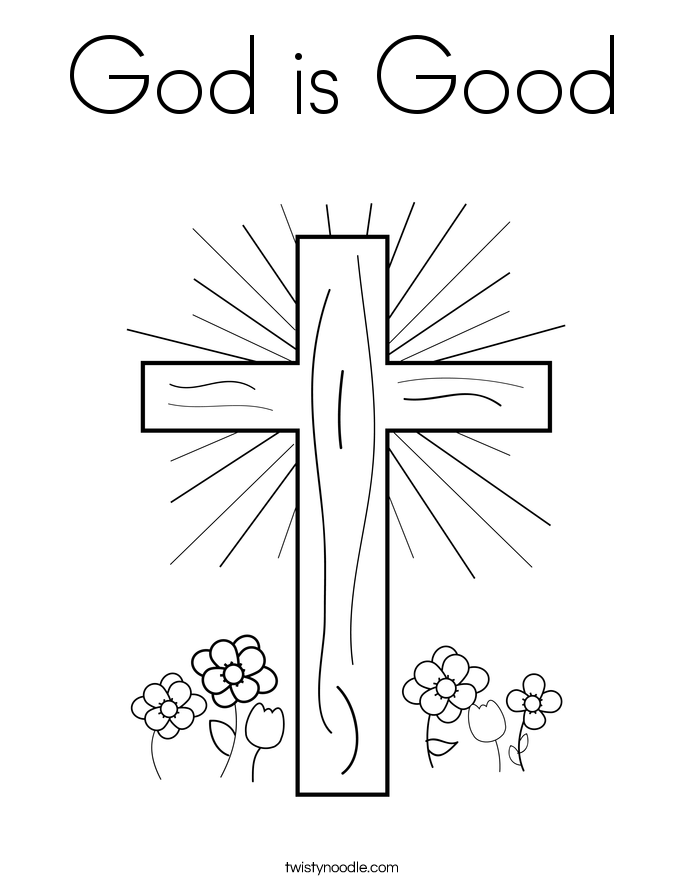 685x886 God Is Good Coloring Page