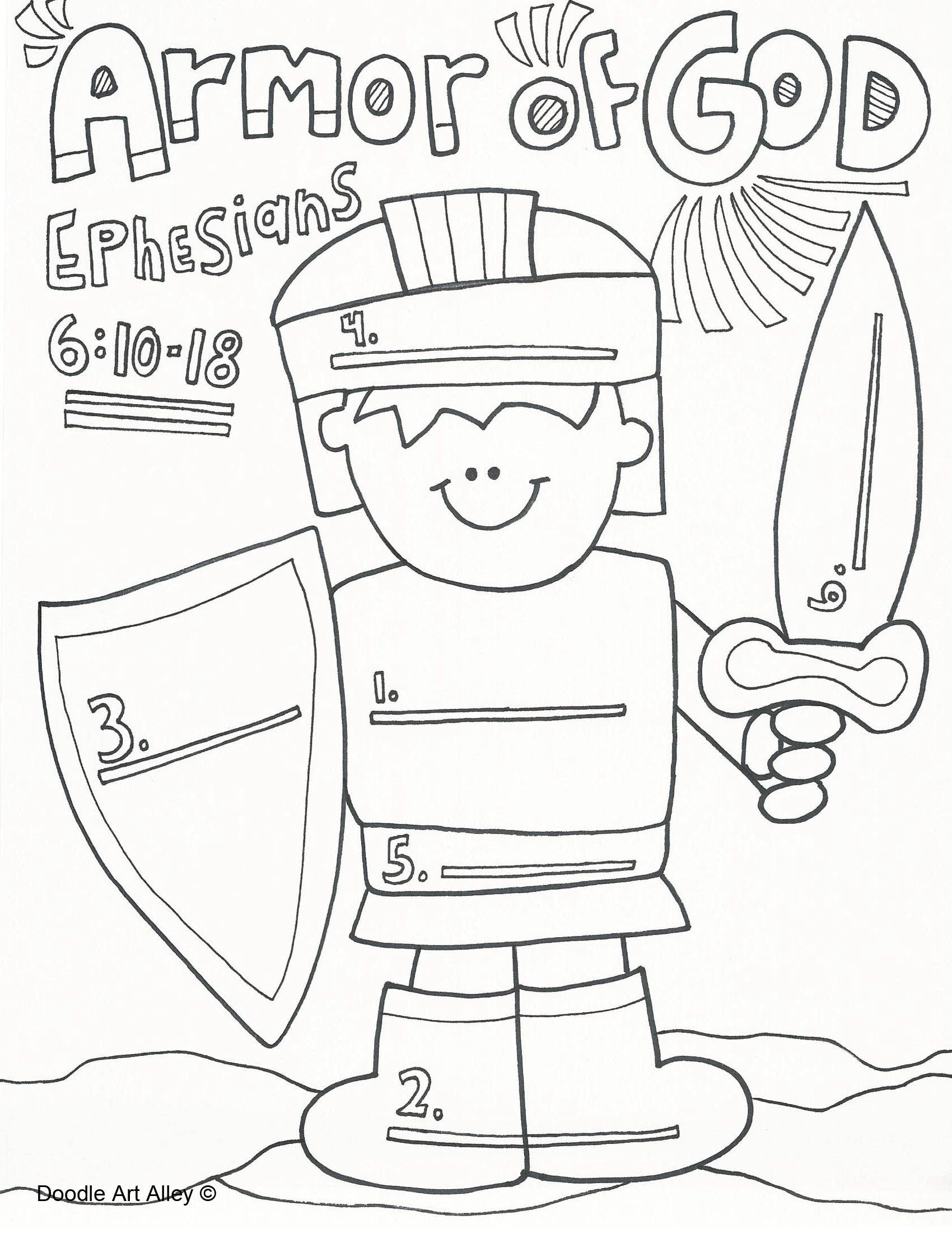 1700x2200 Strong Armour Of God Coloring Page Armor Pages Bible Printables