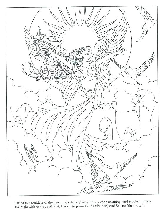 Greek Gods Coloring Sheets 564x724 Greek Gods Coloring Sheets