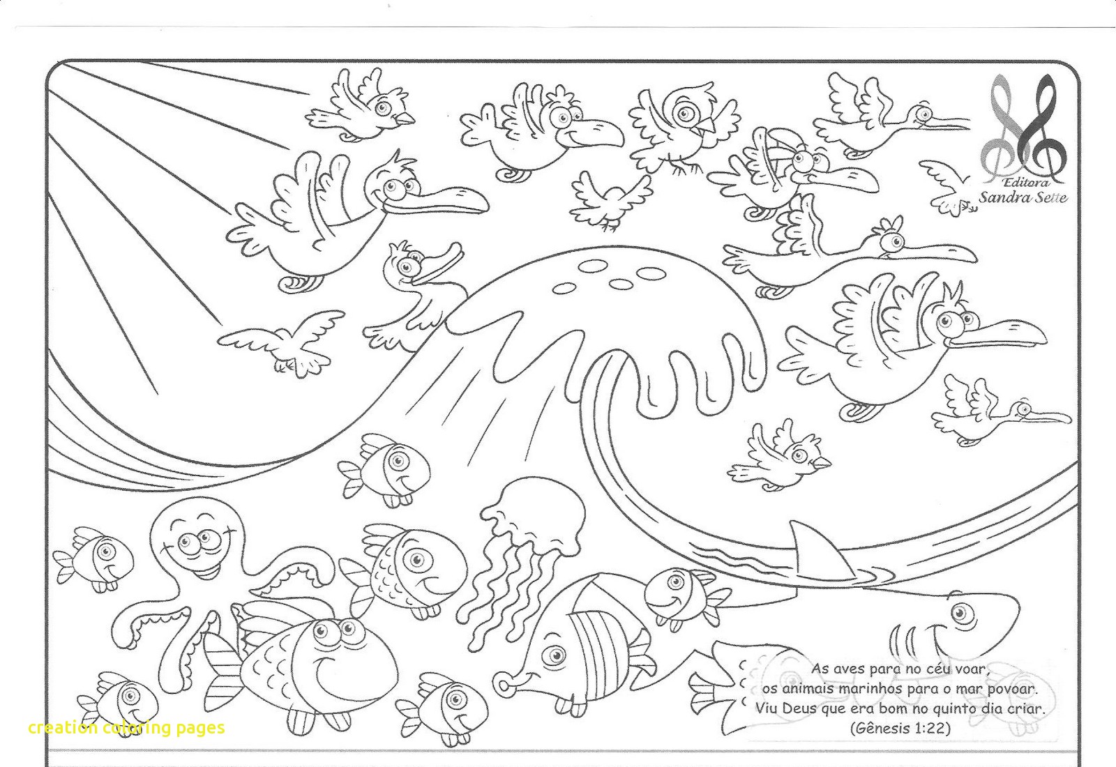 1600x1100 7 Days Of Creation Coloring Pages Qqa Me At Free Printable