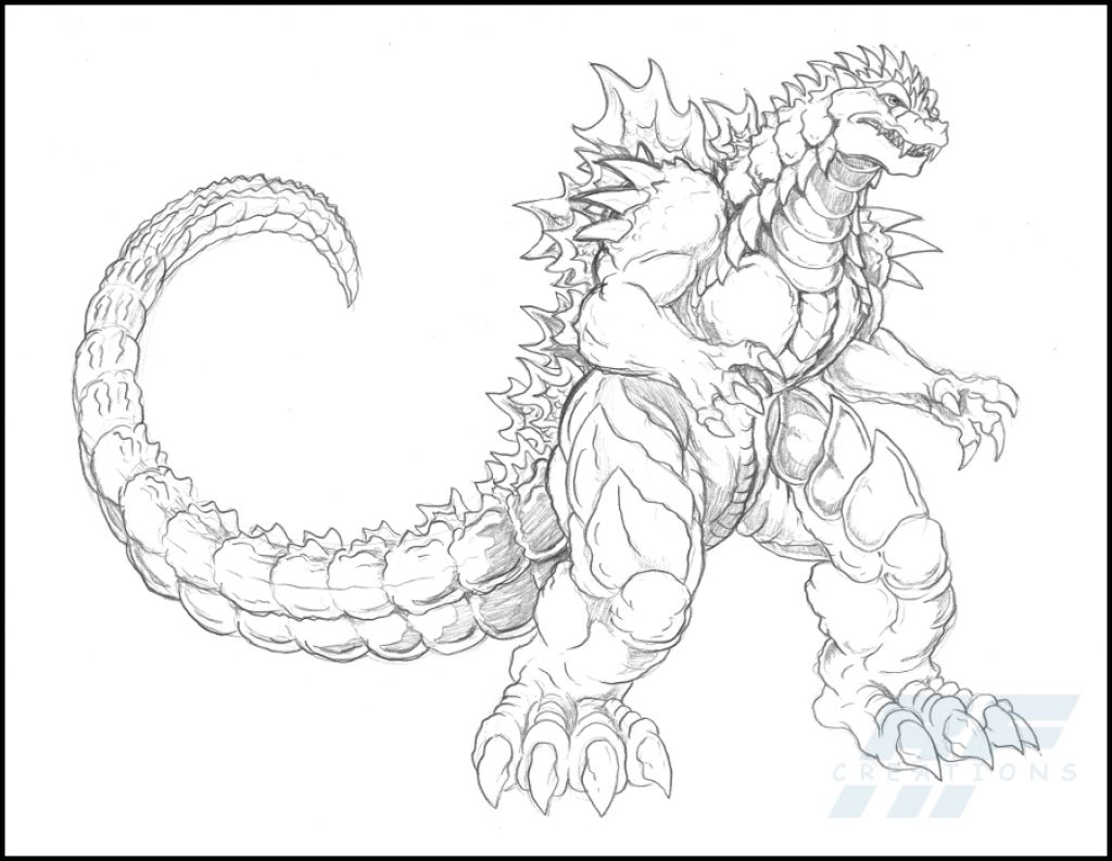 Godzilla Coloring Page Free Printable For Kids Pages To Download 1024x793 Godzilla Coloring Page Free Printable For Kids Pages To Download