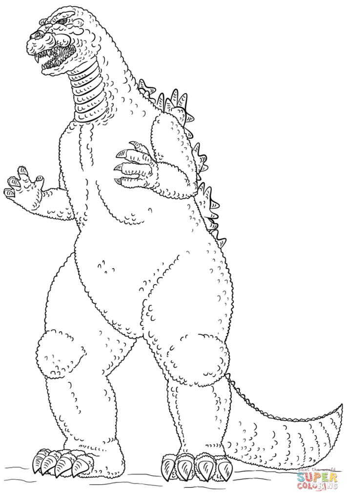 Godzilla 2000 Coloring Pages at GetColorings.com | Free printable ...