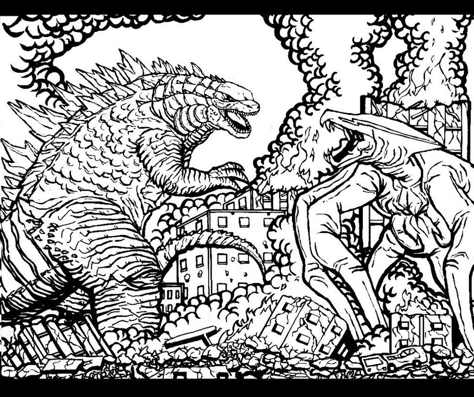 977x818 Godzilla 2014 Coloring Pages Gallery Coloring For Kids 2018