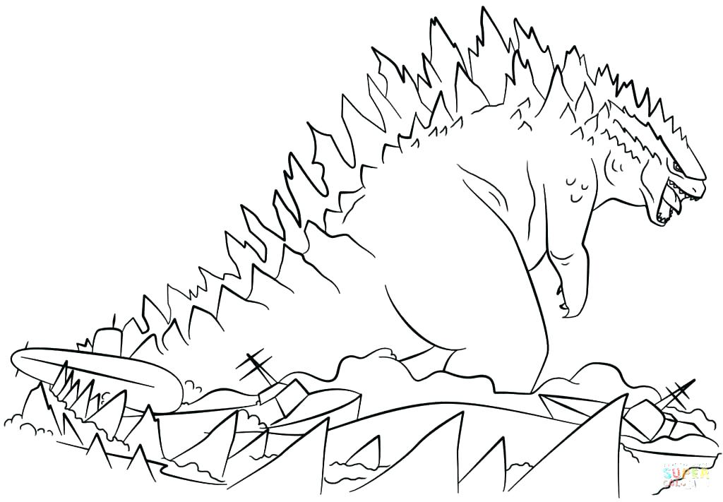 1024x711 Godzilla Coloring Pages Coloring Pages Coloring Pages Colouring