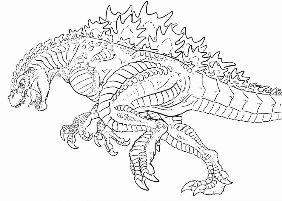 945x676 Godzilla Coloring Sheets Coloring Pages Godzilla