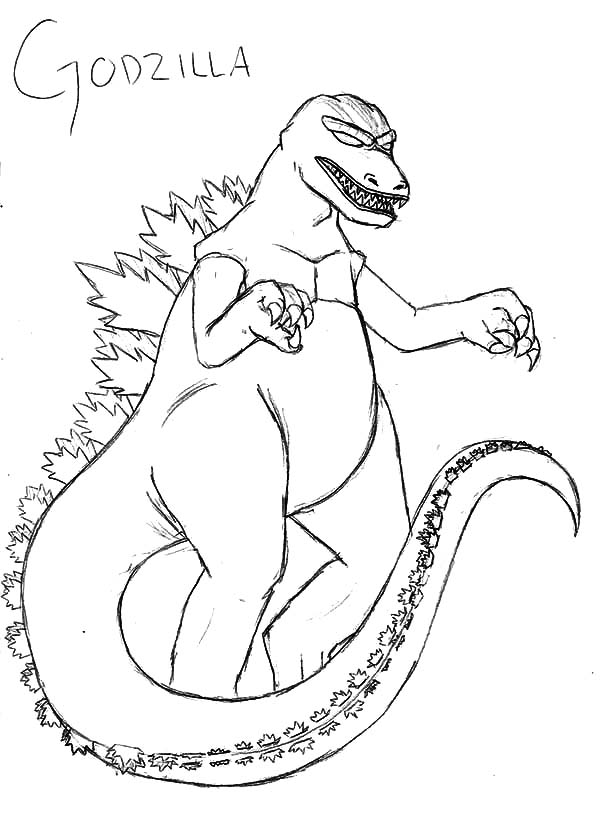 600x817 Marvelous Godzilla Coloring Page 31 About Remodel For With Design