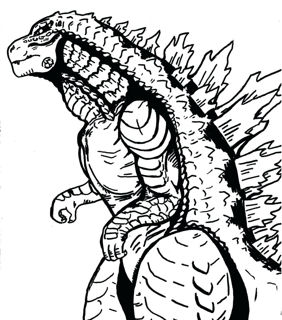 900x1022 Coloring Pages ~ Godzilla Coloring Pages Printable Download King