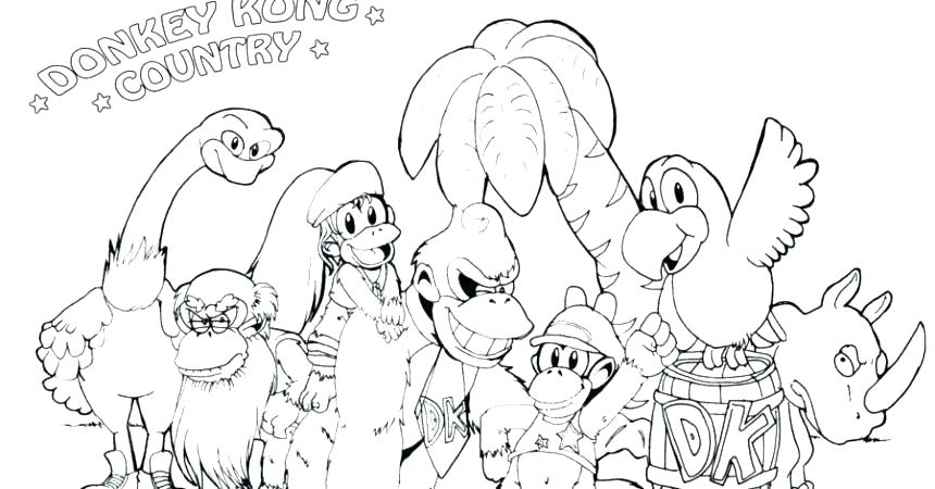 Godzilla And King Kong Coloring Pages Donkey Kong Coloring Page 860x450 Godzilla And King Kong Coloring Pages Donkey Kong Coloring Page