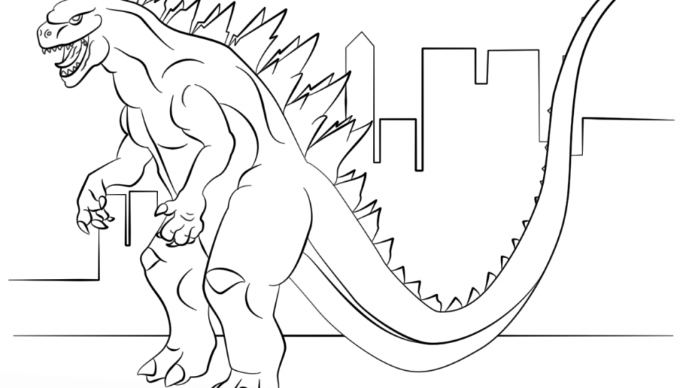 Ultimate Space Godzilla Coloring Page Free Printable Pages 960x544 Ultimate Space Godzilla Coloring Page Free Printable Pages