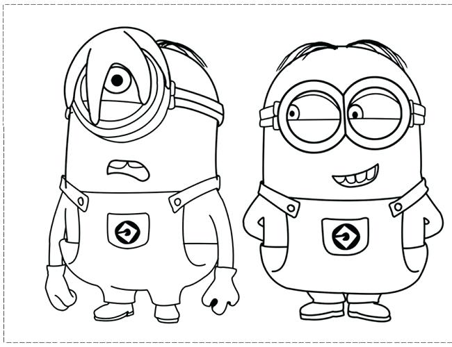 Coloring Pages Of Minions From Despicable Me Coloring Pages 650x500 Coloring Pages Of Minions From Despicable Me Coloring Pages