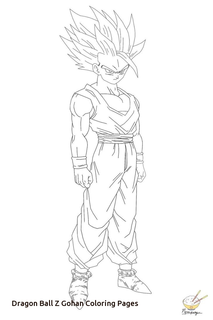 730x1095 Dragon Ball Z Coloring Pages Gohan New