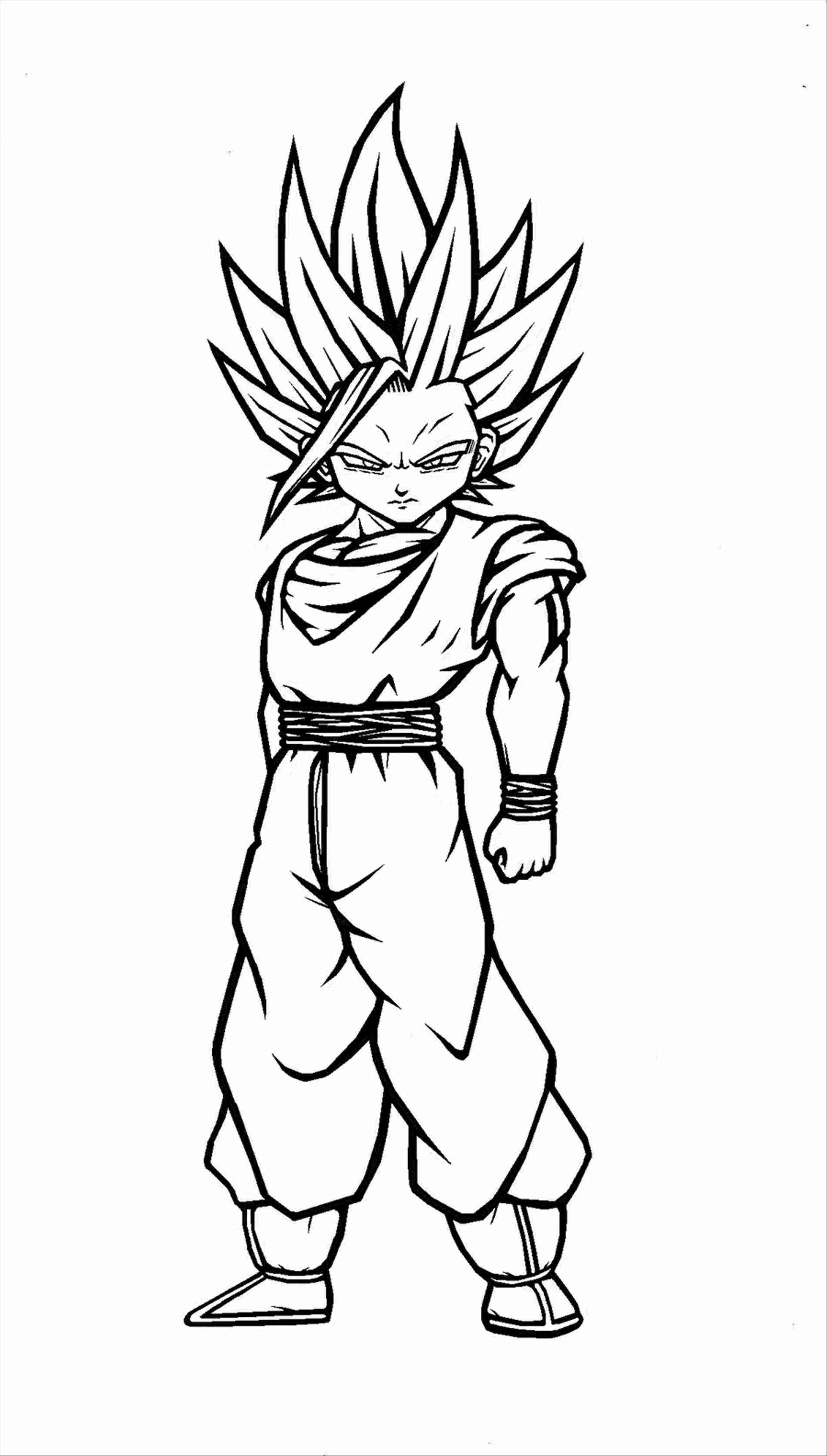 1900x3346 Gohan Super Saiyan 2 Coloring Pages Drinkeats Club Magnificent