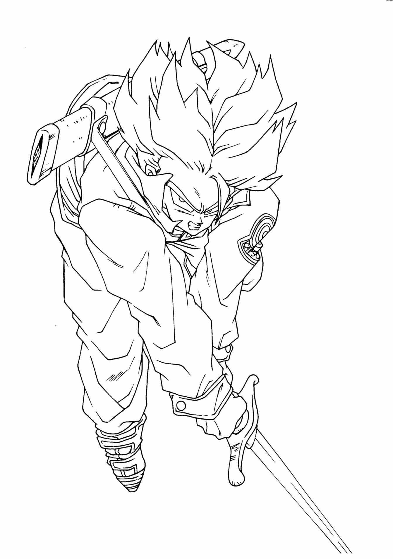 Gohan Coloring Pages 1343x1912 Gohan Coloring Pages