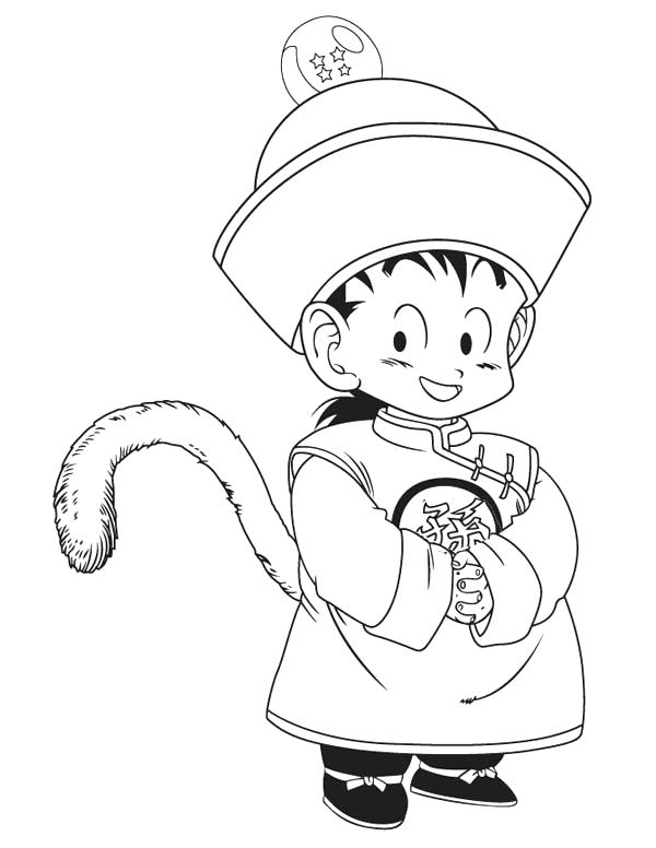 Gohan Coloring Pages Little In Dragon Ball Z Coloring Page Kids 600x776 Gohan Coloring Pages Little In Dragon Ball Z Coloring Page Kids